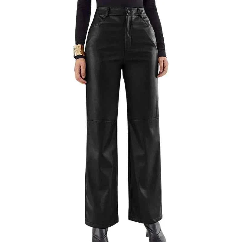 Women PU Leather Pants