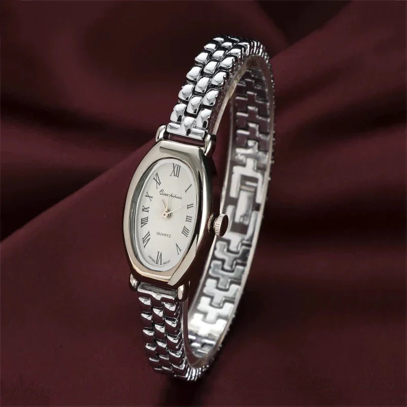 Women Quartz Watch Vintage Stainless Steel - 17