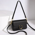 Women Real Cow Leather Handbag Crossbody Bag - black / 22cm 7cm 15cm
