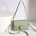 Women Real Cow Leather Handbag Crossbody Bag - green / 22cm 7cm 15cm