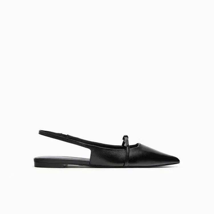 Women Sandal Pointed Toe Shallow Slip on Ladies Shoes