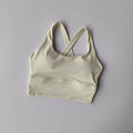 Women Seamless Sports Bra - Beige / S / CHINA