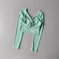 Women Seamless Sports Bra - Green Shirt / XL / CHINA