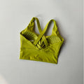 Women Seamless Sports Bra - Olive Green / S / CHINA