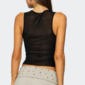 Women Sheer Mesh Tank Top