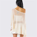 Women Sheer Poncho Top