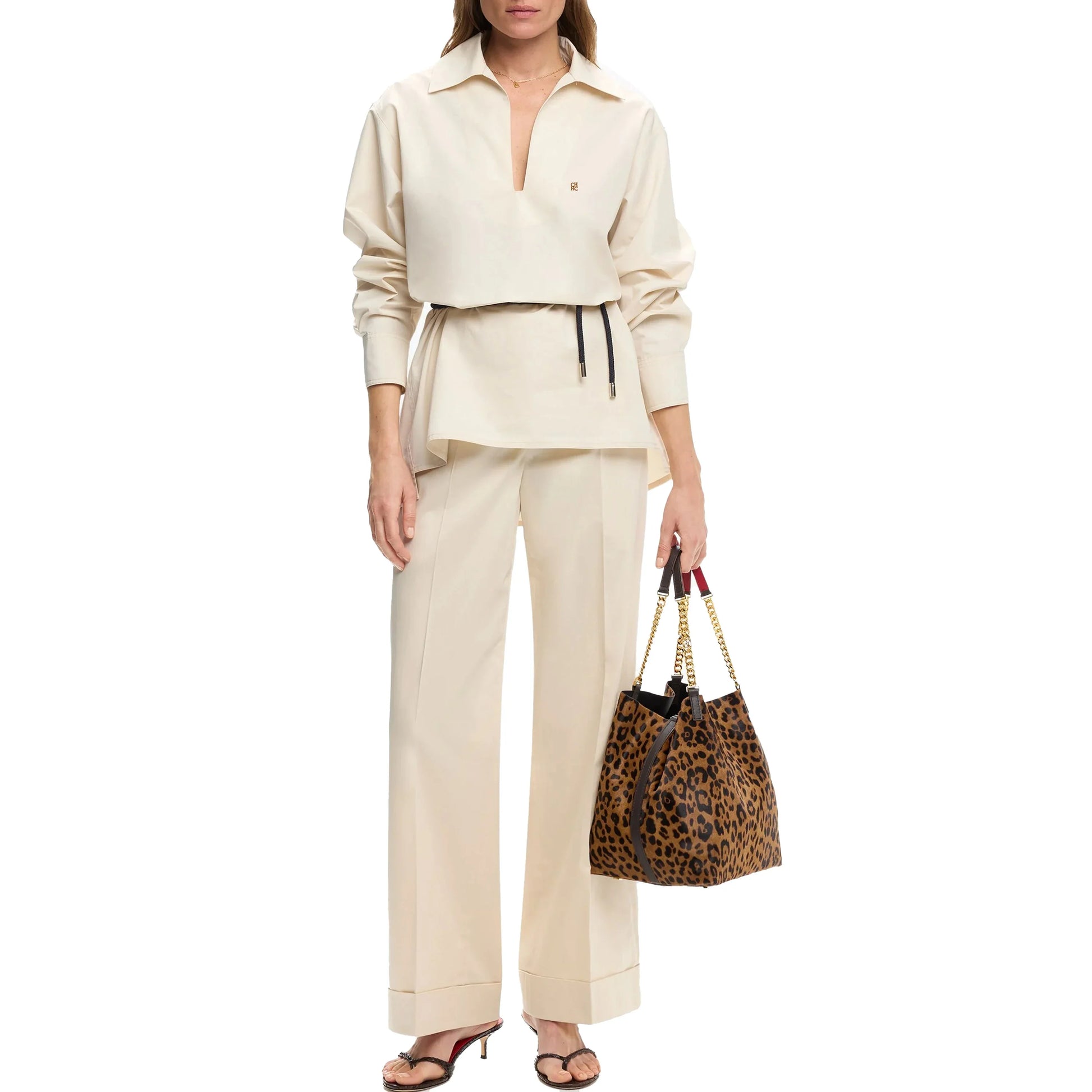 Women Shirts Elegant Soild Embroidery Casual Tops