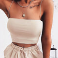 Women Spaghetti Strap Crop Top - Other