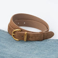 Women Suede Leather Belt