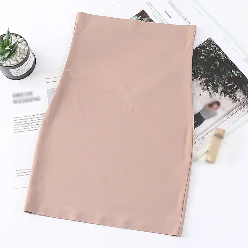 Women Super Elastic Control Slips High Waist Shaper - beige / S