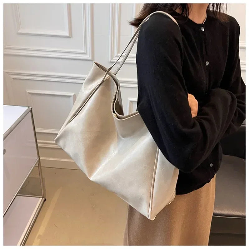 Women Tote Bag - Creamy-white
