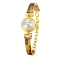 Women Watch Exquisite Amber Tortoiseshell Bracelet Quartz Wristwatch - WHITE / CHINA