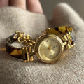 Women Watch Exquisite Amber Tortoiseshell Bracelet Quartz Wristwatch