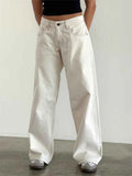 Women Wide Leg Boyfriend Jeans
