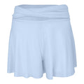 Women Yoga High Waist Cross Mesh Shorts - blue / S