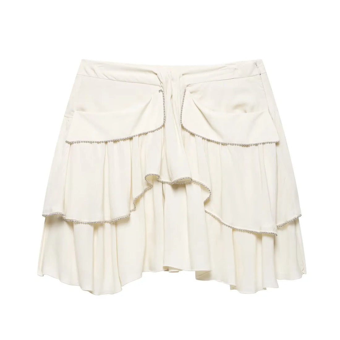 Women’s A-line Pleated Mini Skirt - Beige skirt / M
