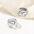 Women’s Adjustable Alloy Geometric Hollow Ring - electronic accessories