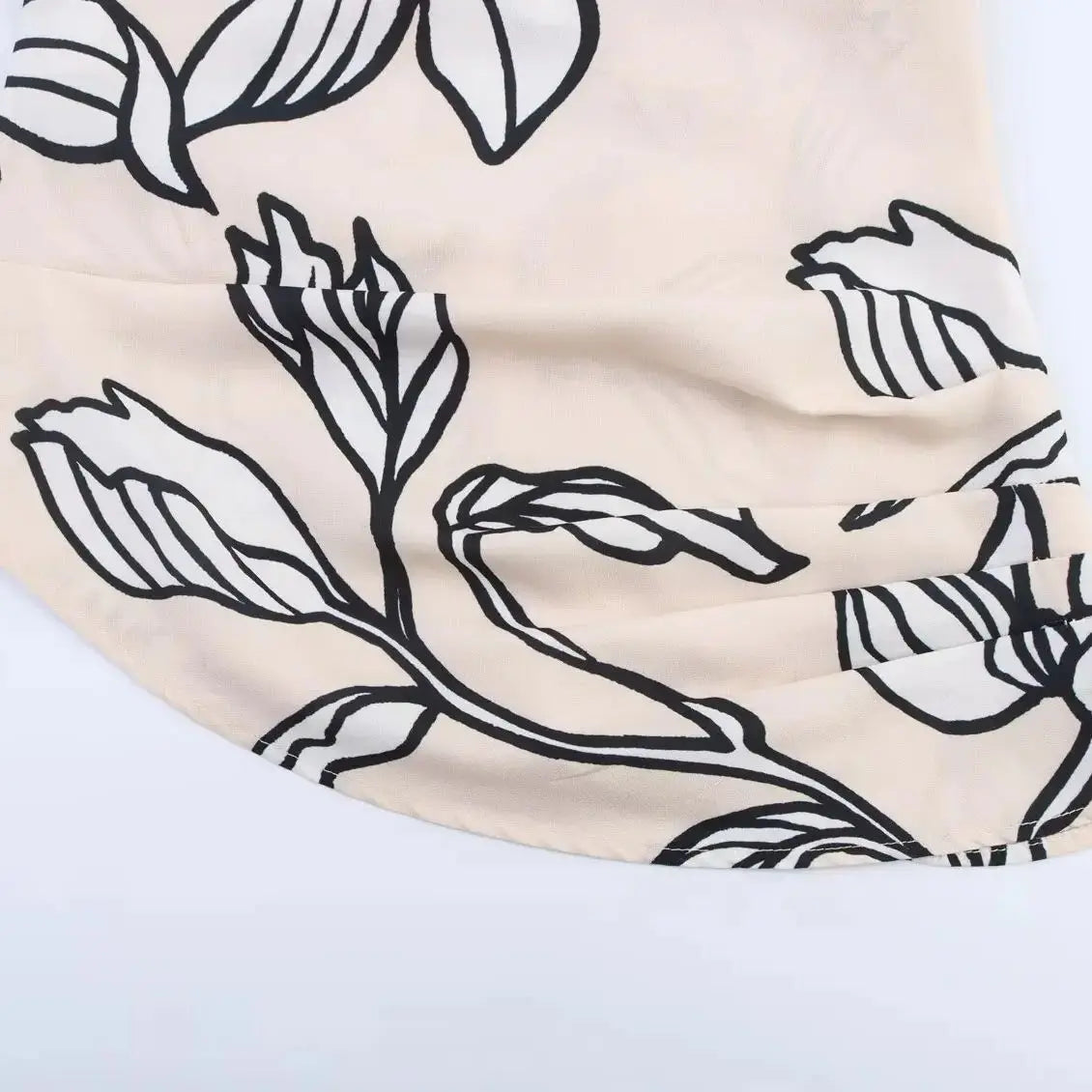 Women’s Asymmetric Printed Camisole Top Backless