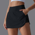 Women’s Back Waist Pocket Sports Yoga Skirt - Black / L - Other