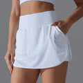 Women’s Back Waist Pocket Sports Yoga Skirt - White / L - Other
