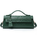 Women’s Bag Diagonal Cross - snake green / 28X6.5X11 CM