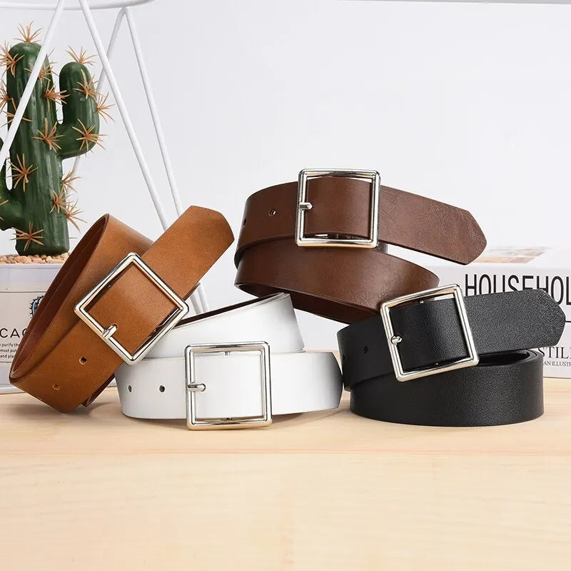 Women’S Belt Soft Pu Leather
