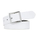 Women’S Belt Soft Pu Leather - White / 105cm