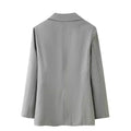 Women’s Blazer Spring Summer Belt Lapel Coat for Women
