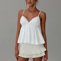 Women’s Camisoles Adjustable Thin Spaghetti Straps Lace Trim Tank Top