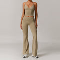 Women’s Casual All-matching Exercise Workout Outfit - L / Deep Khaki - Other