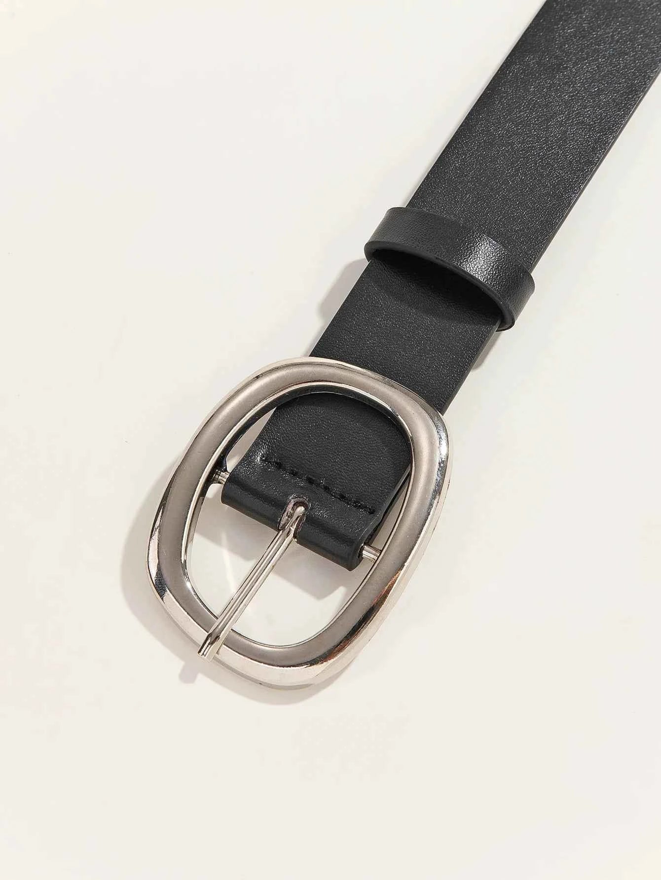 Women's Casual And Business Style Black Belt