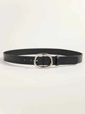 Women's Casual And Business Style Black Belt