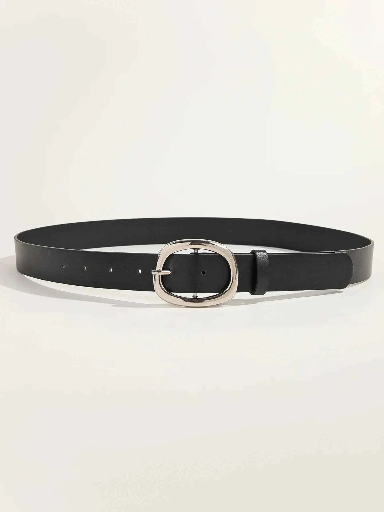 Women's Casual And Business Style Black Belt
