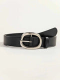 Women's Casual And Business Style Black Belt