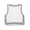 Women’s Casual Embroidered V-neck Vest With Wide-leg Shorts