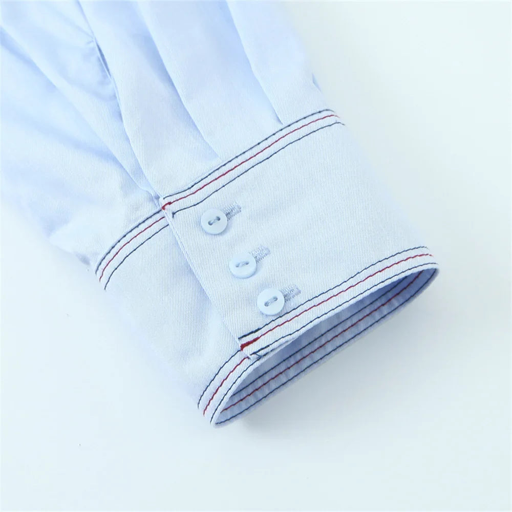 Women’s Casual Waist Button Up Long Sleeved Shirt