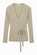 Women's Casual Wool Blend Tie Wrap Cardigan