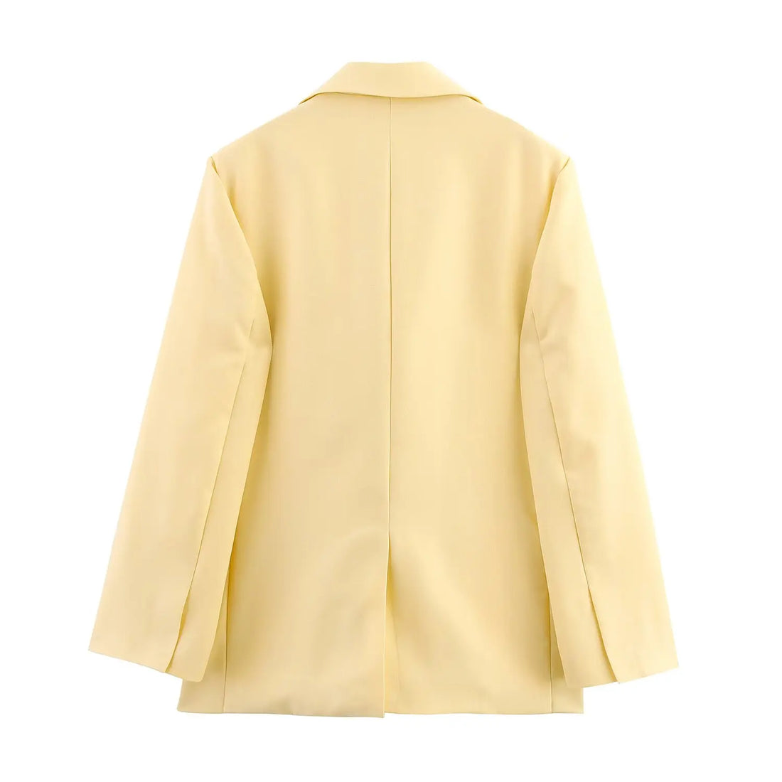 Women’s Clothing Casual Simple Long-sleeved Suit - Yellow / XS