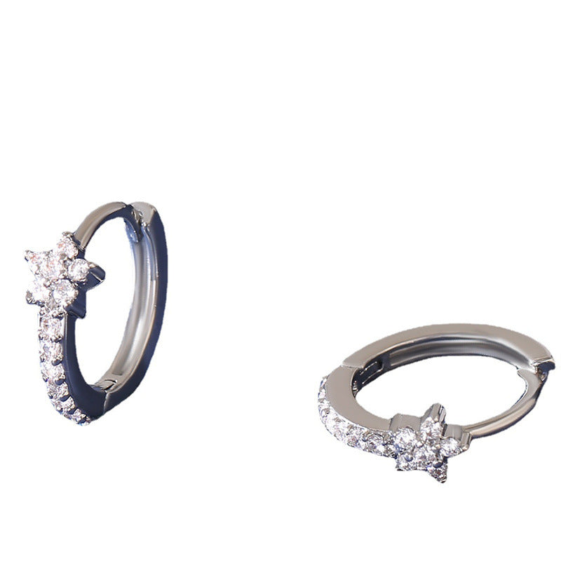 Women’s Copper Micro Inlay Diamond Creative Earrings - electronic accessories