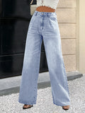 Women’s Cross-border Light Blue Jeans - Other