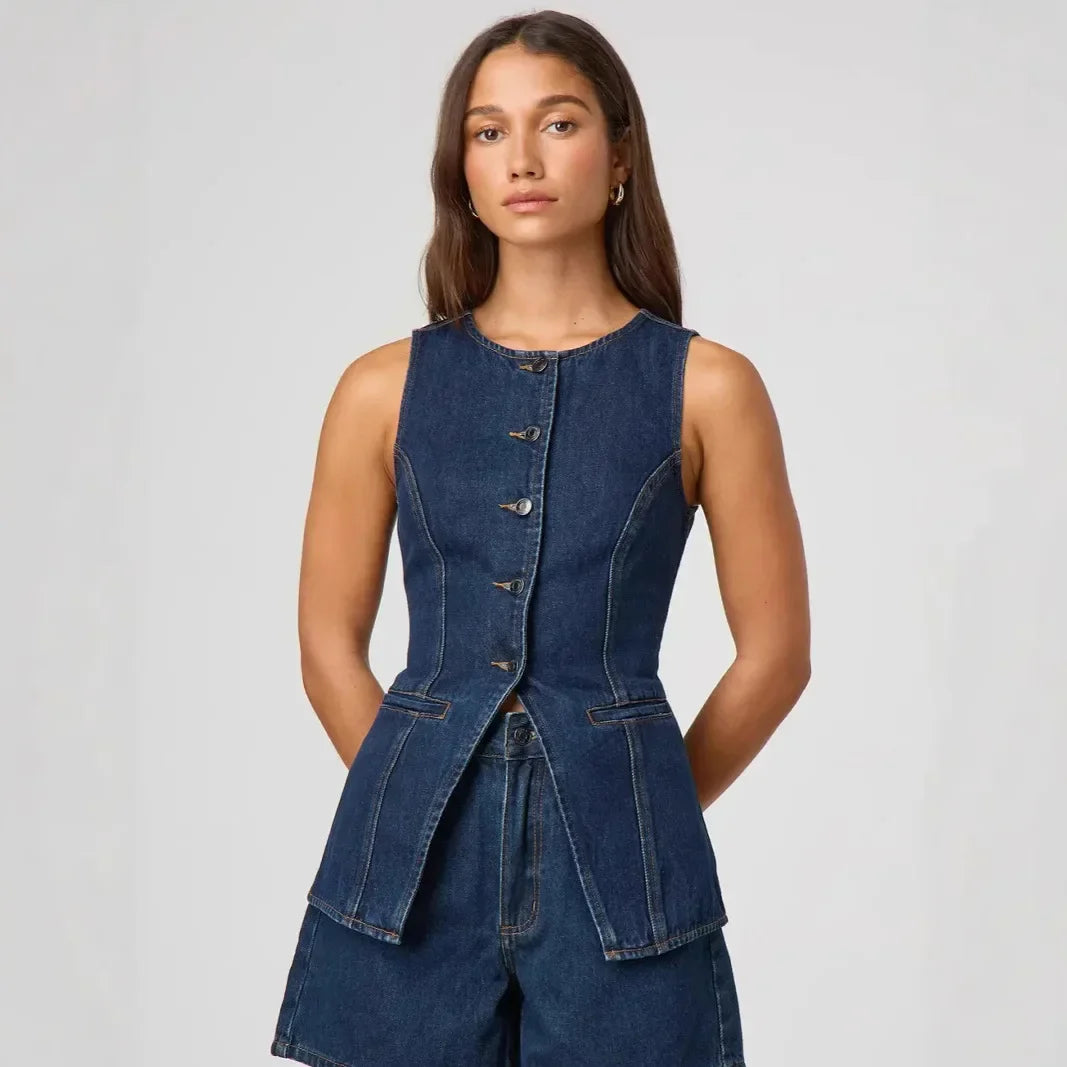 Women’s Denim Shorts Set