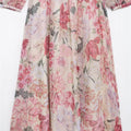Women’s Dress With Waistband and Floral Print