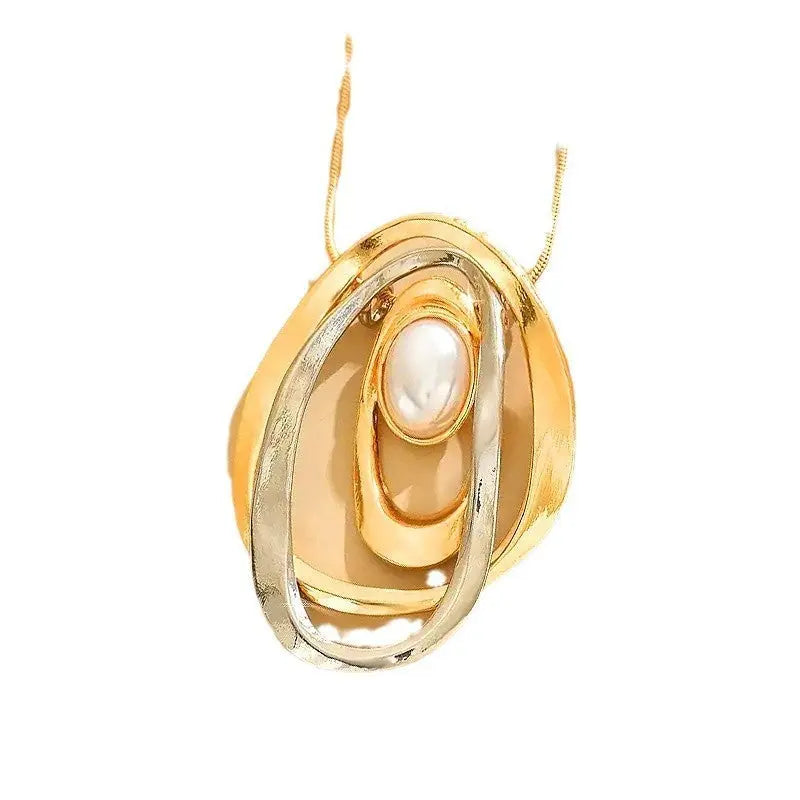 Women’s Fashion Alloy Creative Oval Necklace - electronic accessories