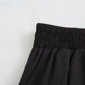 Women’s Fashion Black Wide Pleated Swing Vintage - Other
