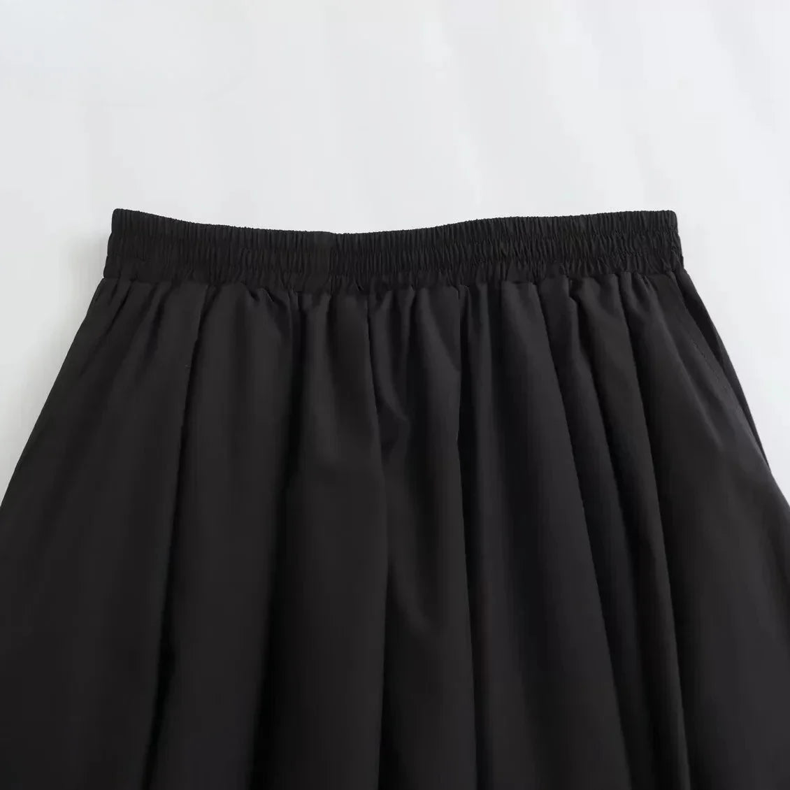 Women’s Fashion Black Wide Pleated Swing Vintage - Other