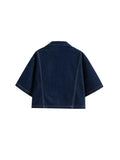 Women’s Fashion Cropped Denim Shirt