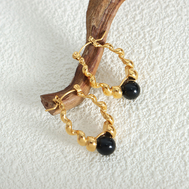 Women’s Fashion Geometry Pattern Metal Hollow Thread Earrings - electronic accessories