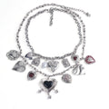 Women’s Fashion New Multi-layer Love Pearl Necklace - Silver - electronic accessories