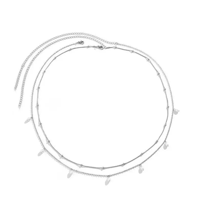 Women’s Fashion Round Beads Chain Double-layer Waist - Style12 - electronic accessories