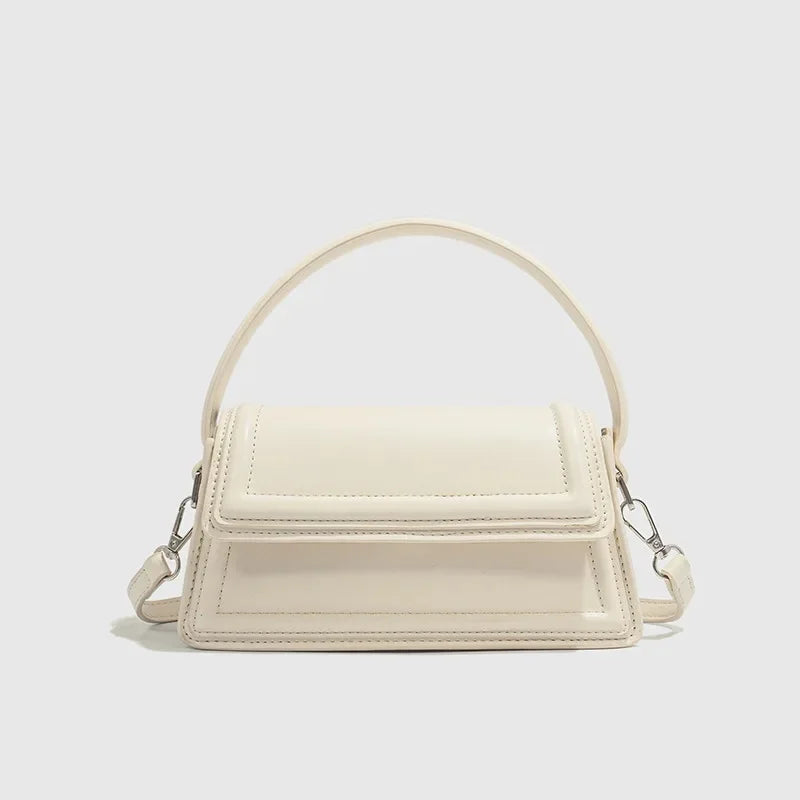 Women’s Fashionable Mini Casual Crossbody Bag - Beige White